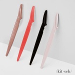 Kitsch Dermaplaning Tool - Face Razors for Women and Men, Eyebrow Trimmer & Face Shaver for Women, Facial Hair Removal for Women and Men, Dermaplane Razor for Women Face, 12 pc (Terracotta) - Image 4