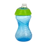 Nuby 3 Piece No-Spill Easy Grip Cup with Soft Flex Spout, Clik It Lock Feature, Boy, 10 Ounce - Image 6
