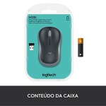 Logitech M185 Wireless Mouse, 2.4GHz with USB Mini Receiver, 12-Month Battery Life, 1000 DPI Optical Tracking, Ambidextrous PC/Mac/Laptop - Swift Gray - Image 2