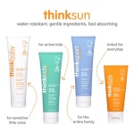 Thinkbaby SPF 50+ Baby Mineral Sunscreen – Safe, Natural Sunblock for Babies - Water Resistant Sun Cream – Broad Spectrum UVA/UVB Sun Protection – Vegan Baby Sunscreen Lotion, 3 Oz. - Image 2