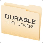 Pendaflex File Folders, Letter Size, 8-1/2" x 11", Classic Manila, 1/3-Cut Tabs in Left, Right, Center Positions, 100 Per Box (65213) - Image 2