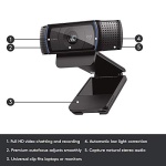 Logitech HD Pro Webcam C920, Widescreen Video Calling and Recording, 1080p Camera, Desktop or Laptop Webcam - Image 5