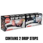 Drop Stop - The Original Patented Car Seat Gap Filler (As Seen On Shark Tank) - Between Seats Console Organizer, Set of 2 and Slide Free Pad and Light - Image 7