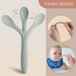 6-Piece Silicone Feeding Spoons for First Stage Baby and Infant, Soft-Tip Easy on Gums I Training Spoon | Baby Utensils Feeding Supplies, Dishwasher & Boil-proof - Image 5