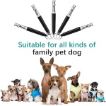 Dog Whistle, 2 Pack Adjustable Ultrasonic Dog Whistle to Stop Barking for Dogs, Recall Training, Professional Ultrasonic Silent Dog Whistle Training Control Tool for Dogs, with Black Strap Lanyard - Image 4