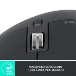 Logitech MX Master 3S - Wireless Performance Mouse, Ergo, 8K DPI, Track on Glass, Quiet Clicks, USB-C, Bluetooth, Windows, Linux, Chrome - Graphite - With Free Adobe Creative Cloud Subscription - Image 9