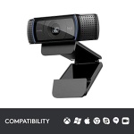 Logitech HD Pro Webcam C920, Widescreen Video Calling and Recording, 1080p Camera, Desktop or Laptop Webcam - Image 6