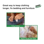 Mighty MENDIT™, Permanent Fabric Adhesive, Flexible Stretchable Washable, Clear, 4 oz, Plus Mighty GEMIT™, Embellishing Adhesive, 1 oz. Includes 50 Gems - Image 4