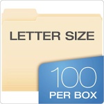 Pendaflex File Folders, Letter Size, 8-1/2" x 11", Classic Manila, 1/3-Cut Tabs in Left, Right, Center Positions, 100 Per Box (65213) - Image 3