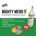 Mighty MENDIT™, Permanent Fabric Adhesive, Flexible Stretchable Washable, Clear, 4 oz, Plus Mighty GEMIT™, Embellishing Adhesive, 1 oz. Includes 50 Gems - Image 6