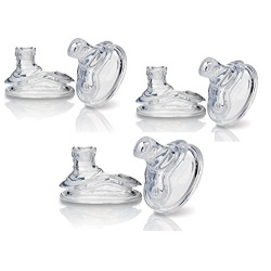 Nuby (3 Packs) 6 Count Super Spout No Spill Replacement Spouts, Clear