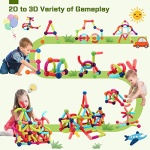 30PCS Magnetic Toys Building Blocks, Magnets for Kids 3 4 5 6 Year Old, Toddler Toys Age 3-6 for Boys Girls, Magnetic Balls and Magnet Rods Toy Building Set, Magnetic Tiles Toys for Toddlers - Image 7