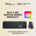 Logitech MX Master 3S - Wireless Performance Mouse, Ergo, 8K DPI, Track on Glass, Quiet Clicks, USB-C, Bluetooth, Windows, Linux, Chrome - Graphite - With Free Adobe Creative Cloud Subscription - Image 12
