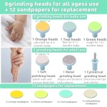 Baby Nail Trimmer Electric Nail File Baby Nail Clippers, Safe Nail Filer Grinder Kit for Newborn Infant Toddler Kids or Adults Toes Fingernails Care Trim Polish, with Led Light and 10 Grinding Heads - Image 7