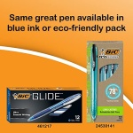 BIC Glide Black Retractable Ballpoint Pens, Medium Point (1.0mm), 12-Count Pack, Ultra Smooth Writing Black Pens - Image 7