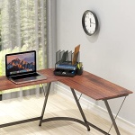 Simple Houseware Mesh Desk Organizer with Sliding Drawer, Double Tray and 5 Upright Sections, Black - Image 3