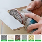 4 Inch Diamond Polishing Pads, 12PCS Wet/Dry Granite Stone 50-6000 Grit for Drill, Grinder, Polisher - For Concrete Marble Stone Countertop Quartz - Image 6