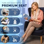 ComfiLife Gel Enhanced Seat Cushion – Office Chair Cushion – Non-Slip Gel & Memory Foam Coccyx Cushion for Tailbone Pain - Desk Chair Car Seat Cushion Driving - Sciatica & Back Pain Relief (Black) - Image 5