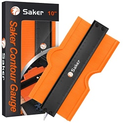 Saker Contour Gauge (10 Inch Lock) Profile Tool-Adjustable Lock Tool for Men Dad Him Boyfriend Husband-Precisely Copy Irregular Shape Duplicator-Welding Flooring Woodworking Tool Tracing
