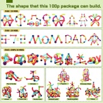 30PCS Magnetic Toys Building Blocks, Magnets for Kids 3 4 5 6 Year Old, Toddler Toys Age 3-6 for Boys Girls, Magnetic Balls and Magnet Rods Toy Building Set, Magnetic Tiles Toys for Toddlers - Image 5