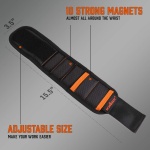 HORUSDY Magnetic Wristband & Universal Socket Grip (7-19mm), Tools Gifts for Dad with Strong Magnets for Holding Screws, Nails, Drilling Bits, DIY, Tool Gift for Men - Image 7