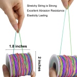 1mm Stretchy Bracelet String, Sturdy Rainbow Elastic String Elastic Cord for Jewelry Making, Necklaces, Beading and Crafts - Image 6