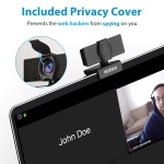 NexiGo N60 1080P Webcam with Microphone, Adjustable FOV, Zoom, Software Control & Privacy Cover, USB HD Computer Web Camera, Plug and Play, for Zoom/Skype/Teams, Conferencing and Video Calling - Image 9