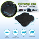 Car Seat Cushion for Car Seat Driver/Passenger - Wedge Car Seat Cushions for Driving Improve Driving Vision/Posture - Memory Foam Butt Pillow/Sciatica Pain Relief Pillow(Mesh Cover,Black) - Image 3