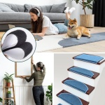 30Ft x 1 Inch Hook and Loop Strips with Adhesive, Double Rolls of Heavy Duty Self Adhesive Tape with Backing, Nylon Self Adhesive Tape for Home Office School and Crafting,Black - Image 4