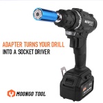 Moongo Tool Universal Socket, Gifts for Dad from Daughter Son - Christmas Gifts for Men, Father/Dad, DIY Handyman, Husband, Guys, Boyfriend, Him, Unique Tools for Men (7-19mm) Power Drill Adapter - Image 5