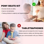 Dowsabel Bracelet Making Kit, Beads for Bracelets Making Pony Beads Polymer Clay Beads Smile Face Beads Letter Beads for Jewelry Making, DIY Arts and Crafts Gifts Toys for Girls Age 6-12 - Image 3