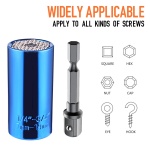 Moongo Tool Universal Socket, Gifts for Dad from Daughter Son - Christmas Gifts for Men, Father/Dad, DIY Handyman, Husband, Guys, Boyfriend, Him, Unique Tools for Men (7-19mm) Power Drill Adapter - Image 4