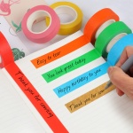 Guirnd 12PCS Colored Masking Tape, Kids Art Supplies Colored Tape, DIY Craft Tape, Colored Tape Rolls, Colored Painters Tape 1.7cm x 12m (2/3In x 13Yards) - Image 4