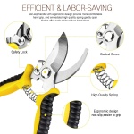3 Pack Garden Pruning Shears Stainless Steel Blades Handheld Pruners Set with Gardening Gloves - Image 5