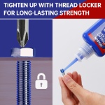 EPASUN Threadlocker Blue 242 and Red 271, Thread Lock Medium and Strong Strength Lock Tight for Nuts, Bolts, Fasteners, and Metals to Prevent Loosening and Corrosion (50mlx2) - Image 6