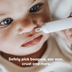 Frida Baby 3-in-1 Nose, Nail + Ear Picker | Baby Ear Cleaner + Baby Nose Cleaner and Nail Tool for Babies + Toddlers, Safely Clean Baby's Boogers, Ear Wax & More - Image 6