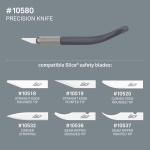 Slice Precision Knife, Finger Grip for Precision and Control, Safe Ceramic Blade Lasting 11x Longer than Metal, 1 Pack - Image 5