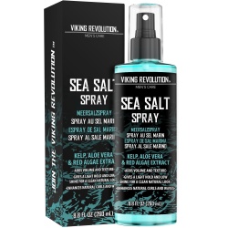 Viking Revolution Sea Salt Spray for Hair Men - Hair Texturizing Spray with Kelp, Aloe Vera and Red Algae Extract - Surf Spray to Add Volume and Texture Sea Salt Spray for Men Beach Hair Spray - 8oz