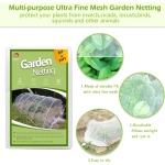 Garden Netting Pest Barrier, Plant Covers 8x24Ft Mesh Mosquito Net Bird Netting for Garden Protection, Plant Netting for Raised Garden Beds Row Cover - Image 6