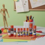 Elmer's Disappearing Purple School Glue Sticks, Washable, 22 Grams, 3 Count - Image 3
