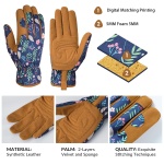 Pleneal Gardening Gloves for Women - Leather Garden Gloves Thorn Proof, Outdoor Protective Working Gloves - Image 8
