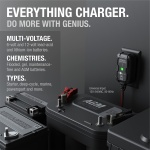 NOCO GENIUS1, 1A Smart Car Battery Charger, 6V and 12V Automotive Charger, Battery Maintainer, Trickle Charger, Float Charger and Desulfator for Motorcycle, ATV, Lithium and Deep Cycle Batteries - Image 4