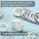 Mr. Pen- Washi Tape Set, 21 Rolls, Decorative Cute Floral Washi Tape for Bible Journaling, Bullet Journal Supplies - Image 5