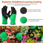 3 Pack Garden Pruning Shears Stainless Steel Blades Handheld Pruners Set with Gardening Gloves - Image 7