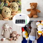 Yexixsr 566PCS Safety Eyes and Noses for Amigurumi, Stuffed Crochet Eyes with Washers, Craft Doll Eyes and Nose for Teddy Bear, Crochet Toy, Stuffed Doll and Plush Animal (Various Sizes) - Image 6