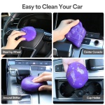PULIDIKI Cleaning Gel for Car Detailing Putty Car Putty Auto Detail Tools Car Interior Cleaner Car Cleaning Slime Car Crevice Cleaner Car Accessories Keyboard Cleaner Purple - Image 4