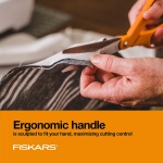 Fiskars Original Orange-Handled Scissors - Ergonomically Contoured - 8" Stainless Steel - Paper and Fabric Scissors for Office, Arts, and Crafts - Orange - Image 2