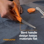 Fiskars Original Orange-Handled Scissors - Ergonomically Contoured - 8" Stainless Steel - Paper and Fabric Scissors for Office, Arts, and Crafts - Orange - Image 4