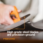 Fiskars Original Orange-Handled Scissors - Ergonomically Contoured - 8" Stainless Steel - Paper and Fabric Scissors for Office, Arts, and Crafts - Orange - Image 3